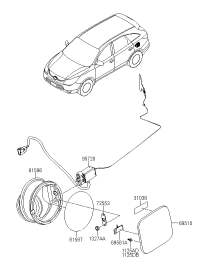 695103J000-DOOR-FUEL FILLER