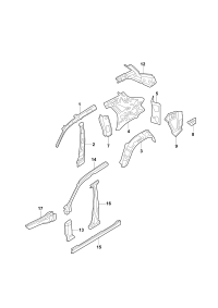 3CC809411-WHEEL HOSE