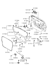 81210H1000-STRIKER ASSY-TAIL GA