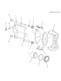95025848-Pad comp., r. fr. disc