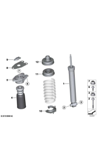 33526874372-SHOCK ABSORBER/REAR-3 E90/E91