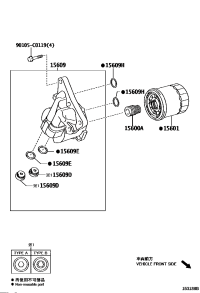 156090T090-BRACKET SUB-ASSY, OIL FILTER