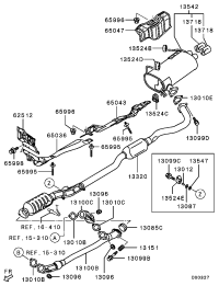 MR529712-GASKET,EXHAUST PIPE