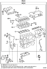 041110T310-GASKET KIT, ENGINE OVERHAUL