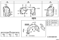 5380507041-SHIELD SUB-ASSY, FRONT FENDER SPLASH, RH