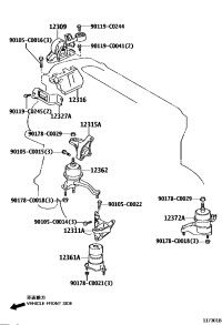 123090H091-ENGINE MOUNTING
