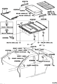 632030N010-HOUSING SUB-ASSY, SLIDING ROOF