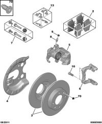 4246X8-Disc kit -2 piece rr brake