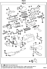 041110P101-GASKET KIT, ENGINE OVERHAUL