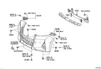 5311758040-BRACKET, RADIATOR GRILLE, LOWER RH