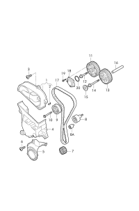 L04E109244F-GUIDE PULLEY,V BELT-AUDI A5/R8