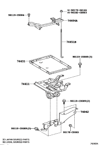 744100F010-CARRIER, BATTERY