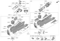 84610R9000NNB-CONSOLE ASSY-FLOOR