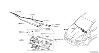 288811YP0A-ARM ASSY-WINDSHIELD WIPER