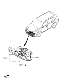 29110C0000-Pnl assy-under cover