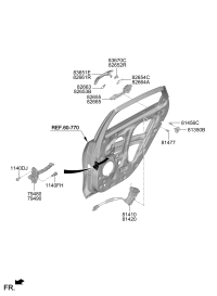 77980Q8000-CHECKER ASSY-RR DR L