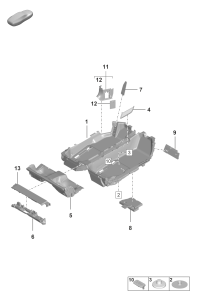 95555122702-Bracket mat tray