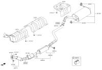 28610A4180-MUFFLER ASSY-FRONT