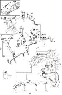 97010631001-PORSCHE CAYENNE VENT LINE