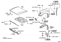 5381160881-FENDER SUB-ASSY, FR