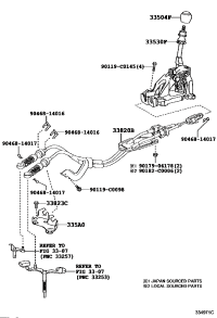 3353012C40-LEVER ASSY, SHIFT (FOR FLOOR SHIFT)