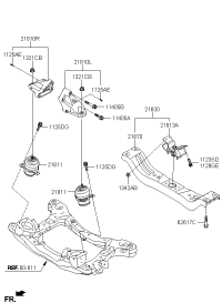 218254H200-BRACKET-ENG MTG LH *