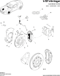 AD432D007AB-BRAKE PAD SET FRT-ASTON