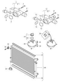 03L121132Q-COOLANT FLANGE