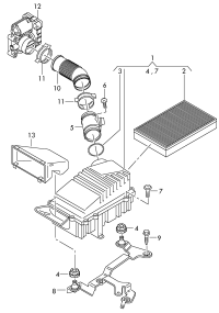 1K0129607-AIR CLEANER