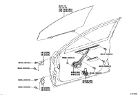 698010N030-REGULATOR SUB-ASSY, FRONT DOOR WINDOW, RH