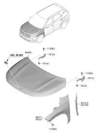 66311Q7000-PANEL-FENDER LH