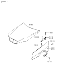 6631109BA0-Panel-fender, lh