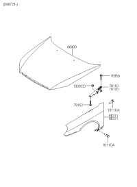 6631109BB0-Panel-fender, lh