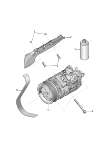 07C260881A-Bracket/a/c compressor