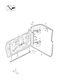 1K8837651-Seal, door, outer