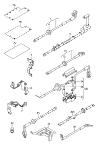 7L0971225J-WIRING HARNESS-BATTERY POSITIV