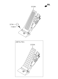 32700D4300-PEDAL ASSY-ACCELERATOR