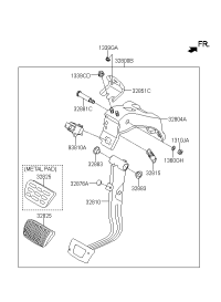 32800D6300-PEDAL ASSY-BRAKE