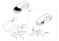 66311A8500-Panel-fender, lh