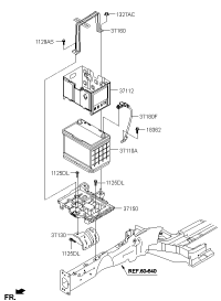 37112C3680-Insulator, battery