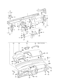 6Q1857017K-Member, instrument panel cross