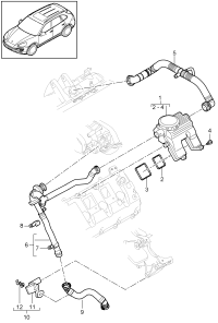 94810724560-PORSCHE CAYENNE VENT LINE