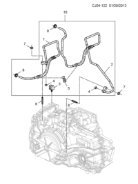 9054794-Tube, oil cooler (incl 1-5,8)