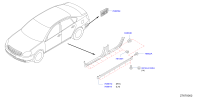 768509W207-Guard assy-side sill, rh