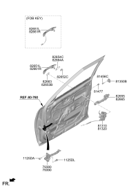 76980R9000-CHECKER ASSY-FR DOOR