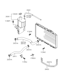 254113B000-HOSE-RADIATOR UPR