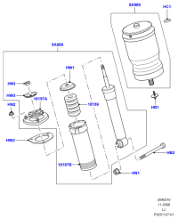 LR012995-SHOCK ABSORBER FRONT LH/L538