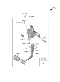 32800F8200-PEDAL ASSY-BRAKE