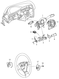 3TD998537-1 set of multi-control switches for multi-control steering