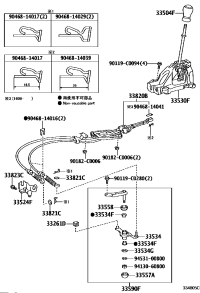 335040D340E0-KNOB SUB-ASSY, SHIFT LEVER